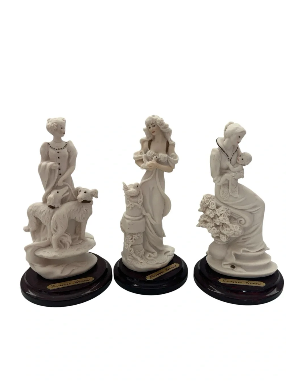 Vintage Giuseppe Armani Florence Italy Figurine Statue Lot of 3